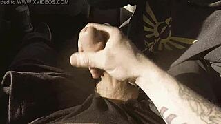 Nerdy guy gets oral sex in a parking lot and receives a sticky surprise