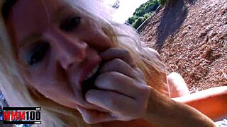 spanish blonde milf fucked hard and squirting outdoors 😍