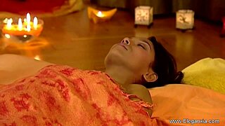 Exotic oriental massage touches beautiful body