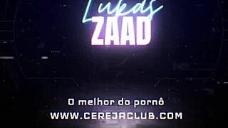 Intense anal fuck leads to creampie in tight ass.