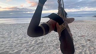 Shibari enjoys the sunshine with a stunning Lari in this fresh video