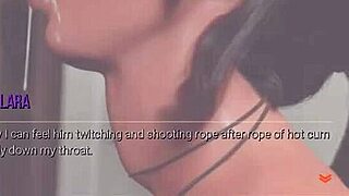 in Croft adventures ep 5, she gives a glory hole blowjob in the toilet
