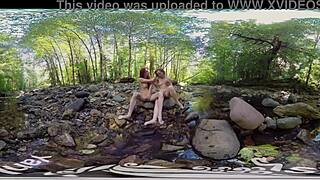 Molly and Belle, two amateur lesbians, indulge in outdoor pleasure and intense orgasm