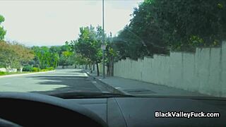 Wow! Picking Up Ebony Teen on Street for Quick Casting Session