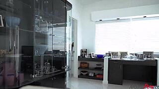 Honey Blossom in operation prank, stepmom with big tits gets ridden by young guy