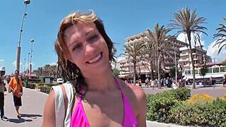 piercing pussy gets fucked hard in mallorca for mega cumshot