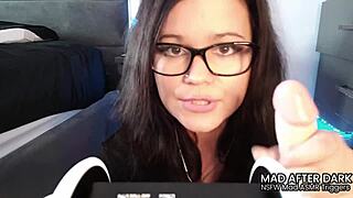 Nsfw asmr joi sex roleplay with brunette using toys