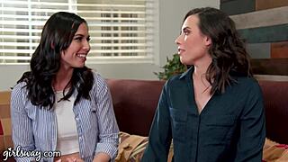 Girlsway Angela White Fingers My Straight Friend’s Wet Pussy