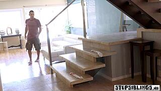 Petite stepsister enjoys hard sex with big cock in the shower