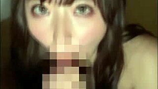 Asian beauty's wild blowjob and creampie in Shibuya Club