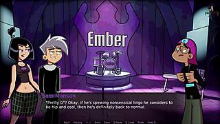 Danny Phantom Captures Ember in Amity Park.