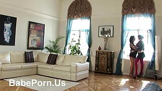 Lesbians Enjoy Ass Licking in Pretty Beautiful Scene