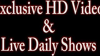 Siri bakes brownies while naked, touching her big natural tits and ass