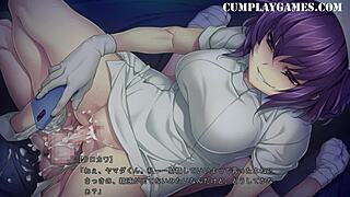 Amateur nurse Sakusei takes on cowgirl position in cumplay game