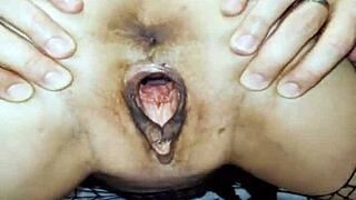 Beautiful wife in stockings enjoys hot sex