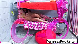 Vanessa Cage and Dani Daniels tease each other’s tight pussies