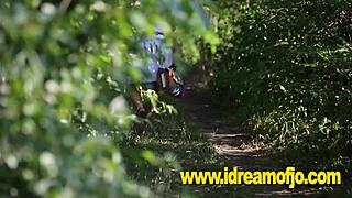 Jo in the wilderness, fingering herself under the stars.