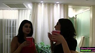 Real teen gets rammed hard at wild party 😍