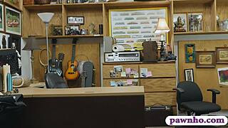 Hot Woman With Glasses Gets Railed By Pawn Keeper