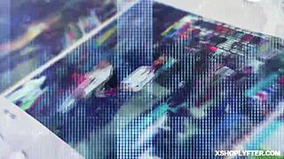 Jason feeds Aften Opal his huge cock in deepthroat