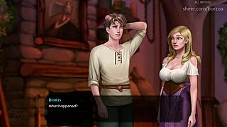 Wal 7 - boriss cock gets harder after myrtle shows big boobs in sexy lingerie