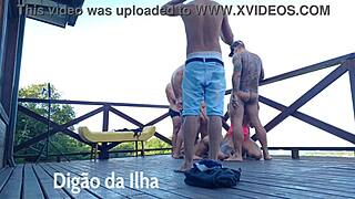 Outdoor anal play - Amateurs and curvy girls