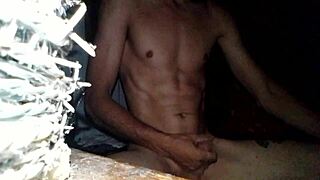 Tattooed Pornstar Performs Daily Solo Masturbation Session.