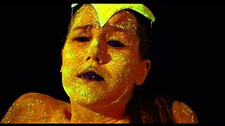 Glow Goddess Fingers Shaved Pussy Intensely