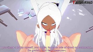Enjoy a side by side POV as Rumi usagiyama and Mirko suck ass in this free anime video