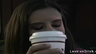 Two Cute Lesbians Cuddling And Licking Each Other In Bed