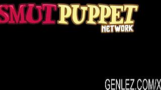 genlez - lesbian teens alice march and rilee marks lick each other in steamy bath.