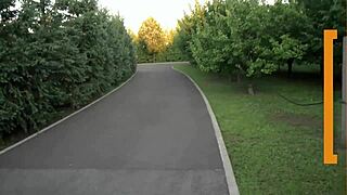 Blonde babe gives footjob and tits out before POV sex