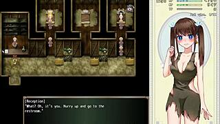 Emma repays debt with bondage blowjob and gangbang in hentai.