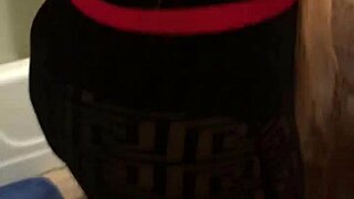 Black wife gets wet and wild at the club