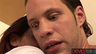 Teighjiana, the latina shemale in uniform, insists on anal despite the no