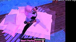 A sensual encounter amidst the chill of winter, depicted through animation