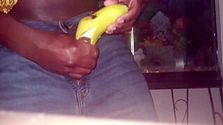 wanna see banana play with sticky creampie?