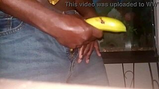 wanna see banana play with sticky creampie?