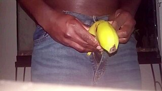 wanna see banana play with sticky creampie?