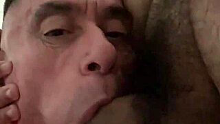 Gay blowjob in slow motion with gagging and choking