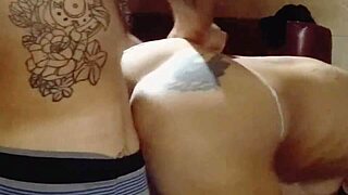 i suck his cock while he fucks my shaved pussy