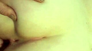 Amateur Babe Receives Jizz Load On Her Ass And Pussy