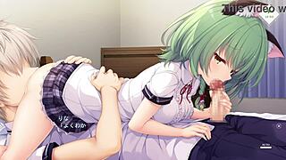 Experience the sultry anime charm of Terminalia Rina in her first scene