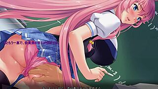 In classroom, asian girls squirt from fingering in hentai anime.