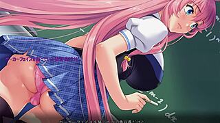 In classroom, asian girls squirt from fingering in hentai anime.