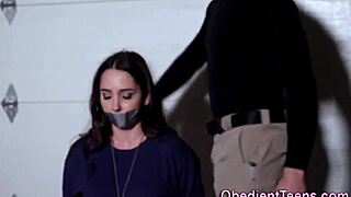 Bound Teen Takes Monster Cock In Rough Fetish Play