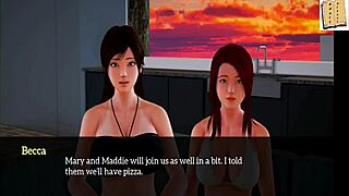 kinky teen and milf in 3d cartoon family fun 😈