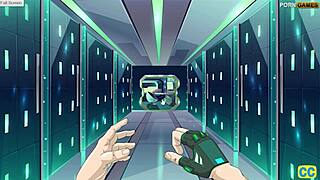 big ass shaved pussy gets anal creampie