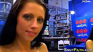 Euro Ho Drips BBC Spunk in Wild Blowbang Scene