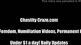 your little cock gets punished in garage bondage